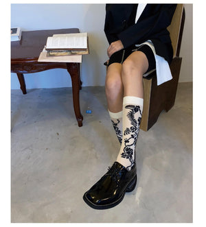 LIMISEVEN · Vintage Pattern Lightweight Socks