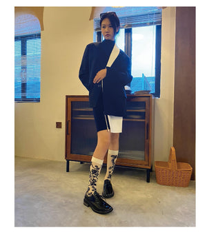 LIMISEVEN · Vintage Pattern Lightweight Socks