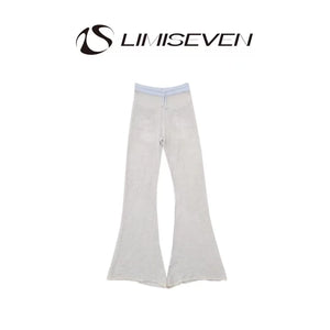 LIMISEVEN · Blue Lightweight Knit Trousers