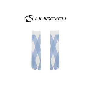LIMISEVEN · Fresh Plaid Diamond Split-Toe Socks