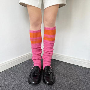 LIMISEVEN · Vintage Striped Knit Slouch Leg Warmers