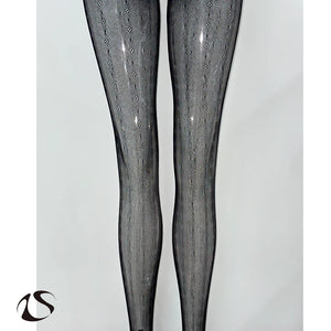 LIMISEVEN · Fine Mesh Vintage Openwork Lace Tights