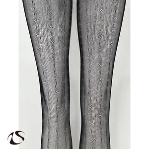 LIMISEVEN · Fine Mesh Vintage Openwork Lace Tights