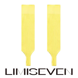 LIMISEVEN · Solid-Color Knit Stirrup Leg Warmers