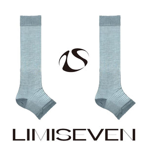 LIMISEVEN · Cooling Ribbed Mulberry Silk Stirrup Leg Warmers