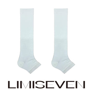 LIMISEVEN · Sheer Solid-Color Half-Foot Slouch Socks