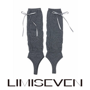 LIMISEVEN · Bow Ribbon Stirrup Leg Warmers