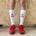 Limiseven letters FIF small flower mid-calf unisex socks