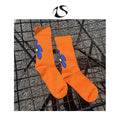 LIMISEVEN · Orange Graffiti Mid-Calf Socks