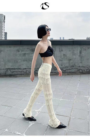LIMISEVEN · Relaxed Floor-Length Knit Trousers