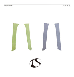 LIMISEVEN · Lightweight Distressed Knit Arm Warmers