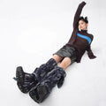 LIMISEVEN · Asymmetric Two-Tone Strap Leg Warmers
