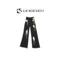 LIMISEVEN · Textured Yarn Patchwork Knit Trousers