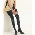 LIMISEVEN · Hand-Stitched Irregular-Line Knee-High Socks