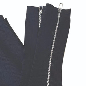 LIMISEVEN · Double-Zip Knit Leg Warmers