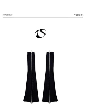 LIMISEVEN · Double-Zip Knit Leg Warmers