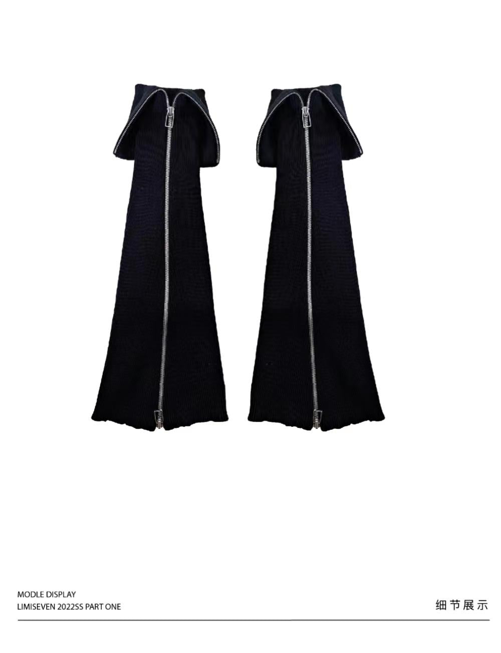 LIMISEVEN · Double-Zip Knit Leg Warmers