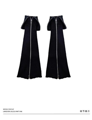 LIMISEVEN · Double-Zip Knit Leg Warmers