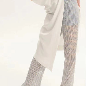 LIMISEVEN · Blue Lightweight Knit Trousers