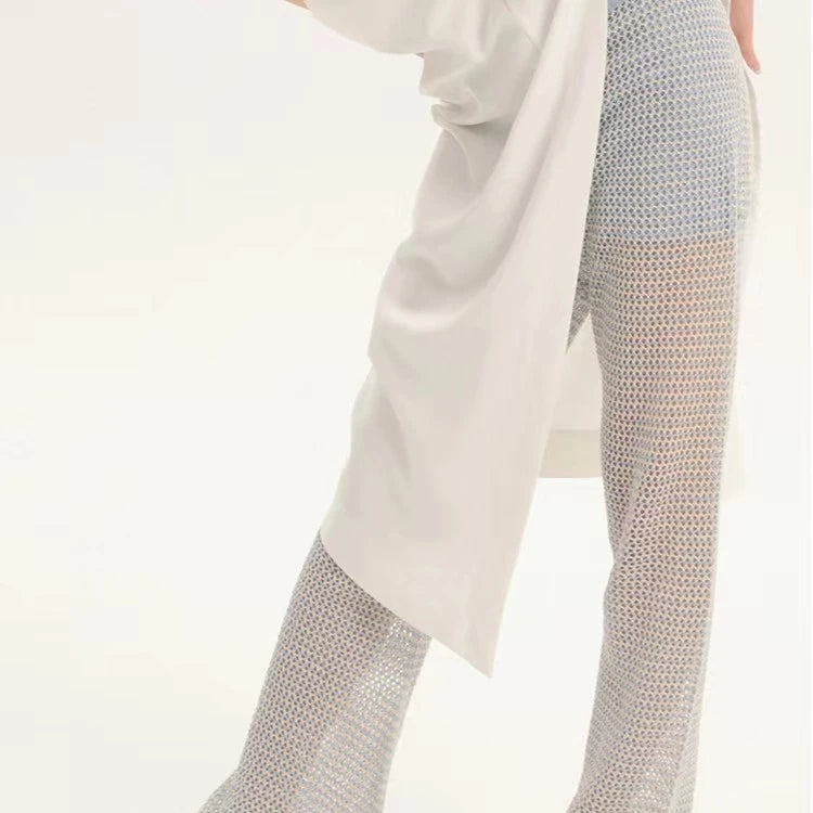 LIMISEVEN · Blue Lightweight Knit Trousers