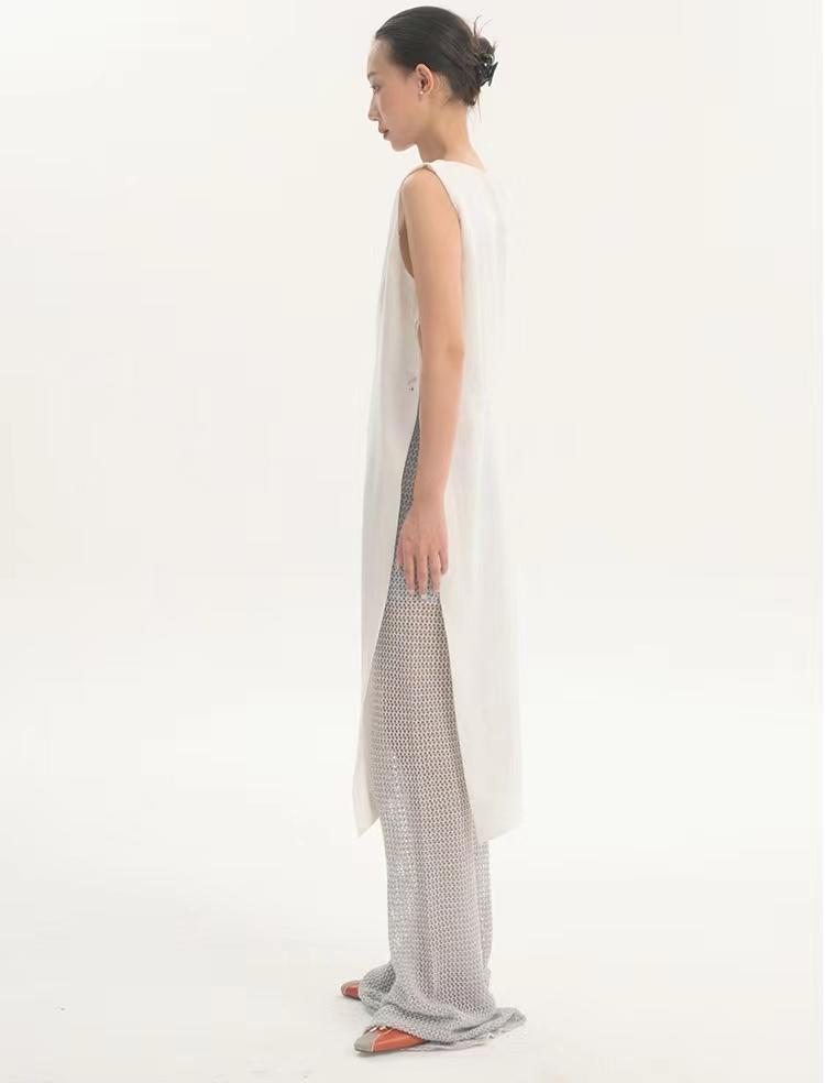LIMISEVEN · Blue Lightweight Knit Trousers