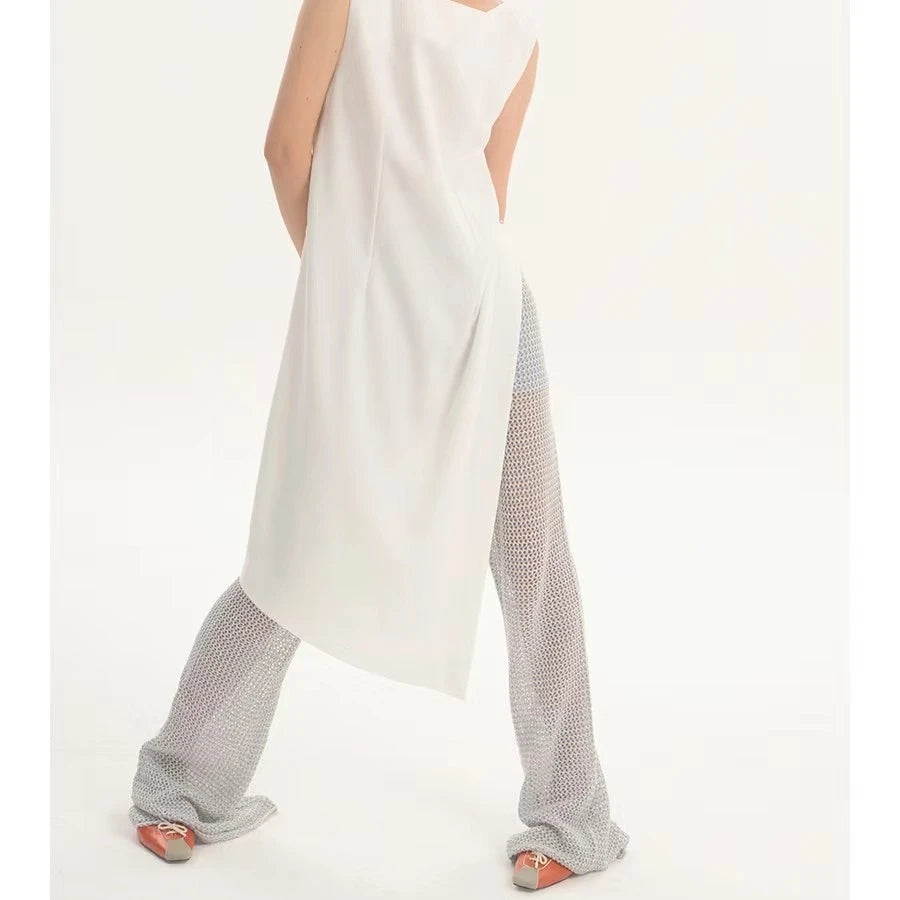 LIMISEVEN · Blue Lightweight Knit Trousers