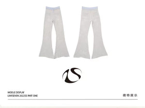 LIMISEVEN · Blue Lightweight Knit Trousers