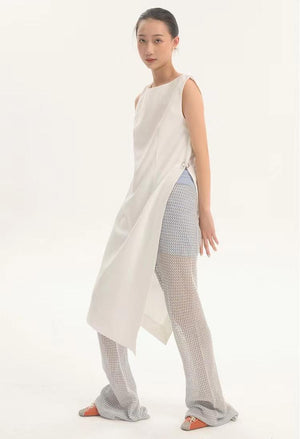 LIMISEVEN · Blue Lightweight Knit Trousers