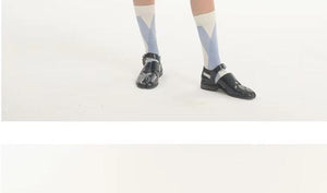 LIMISEVEN · Fresh Plaid Diamond Split-Toe Socks