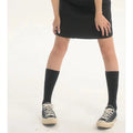 LIMISEVEN · Black Flocked Logo Socks