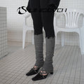 LIMISEVEN · Distressed Knit Convertible Arm Warmers