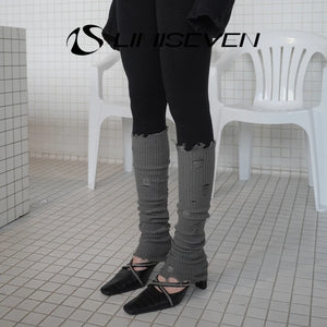 LIMISEVEN · Distressed Knit Convertible Arm Warmers