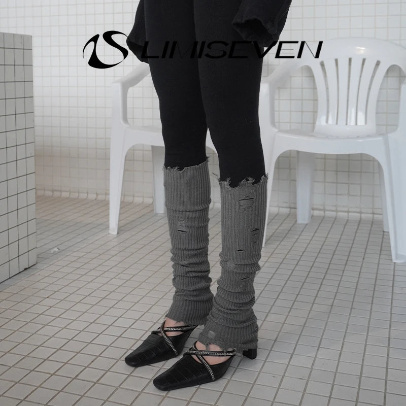 LIMISEVEN · Distressed Knit Convertible Arm Warmers