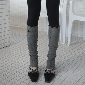 LIMISEVEN · Distressed Knit Convertible Arm Warmers