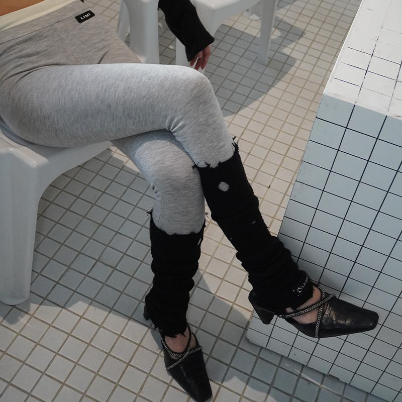 LIMISEVEN · Distressed Knit Convertible Arm Warmers