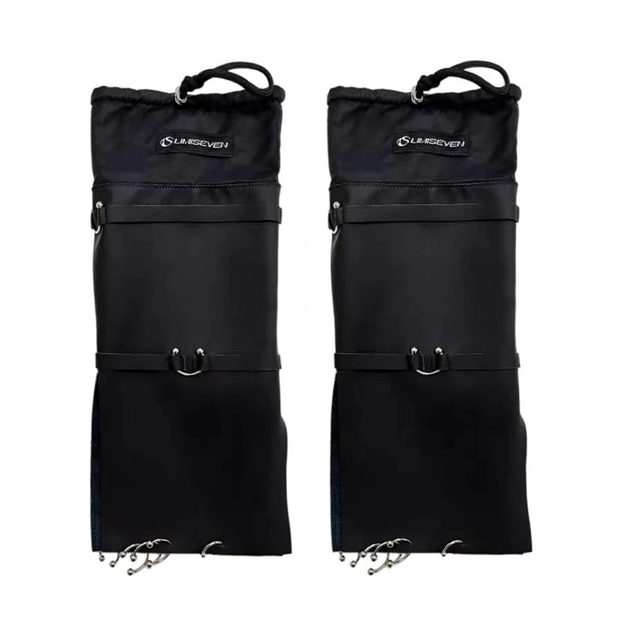 LIMISEVEN · Patchwork Drawstring Boot and Leg Covers