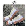 LIMISEVEN · Minimalist Striped Mid-Calf Socks