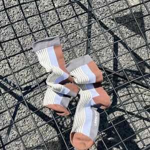 LIMISEVEN · Minimalist Striped Mid-Calf Socks