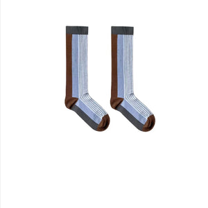 LIMISEVEN · Minimalist Striped Mid-Calf Socks