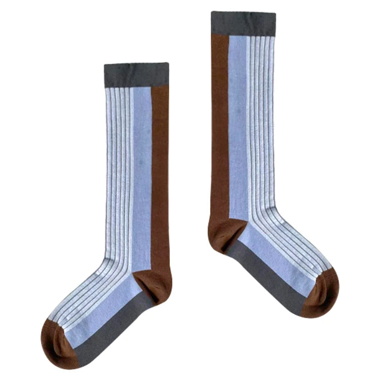 LIMISEVEN · Minimalist Striped Mid-Calf Socks