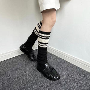 LIMISEVEN · Vintage Striped Knit Slouch Leg Warmers