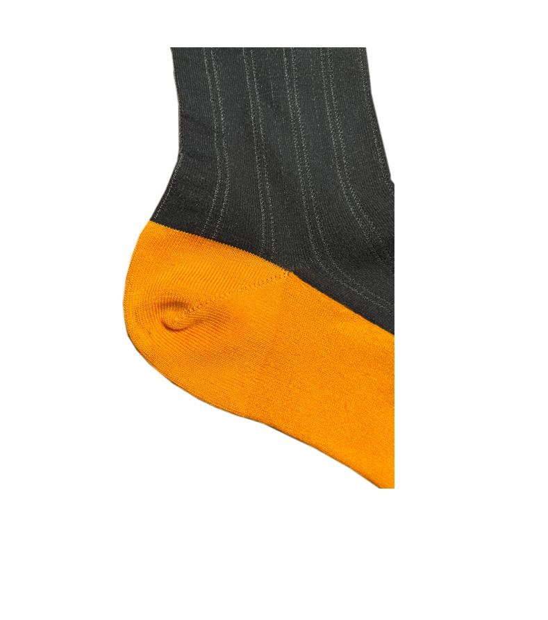 LIMISEVEN · Contrast Patchwork Mid-Calf Socks