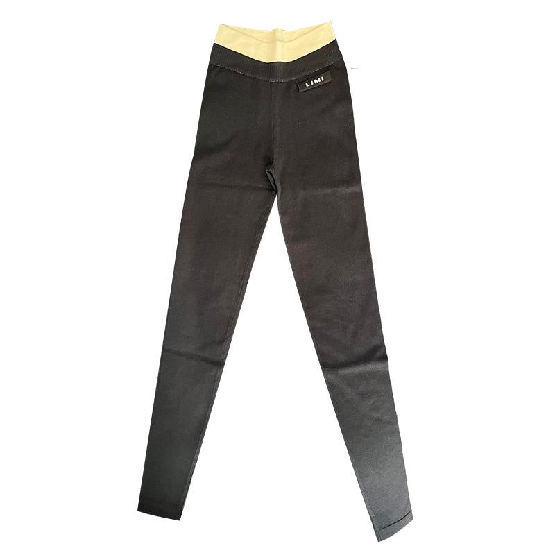 LIMISEVEN · Color-Block Low-Rise Knit Leggings