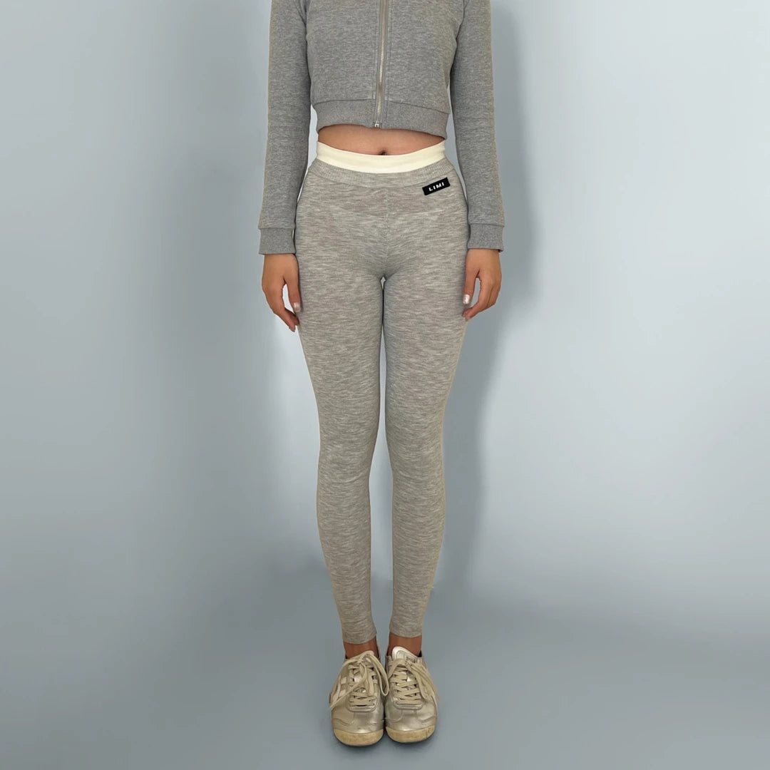 LIMISEVEN · Color-Block Low-Rise Knit Leggings