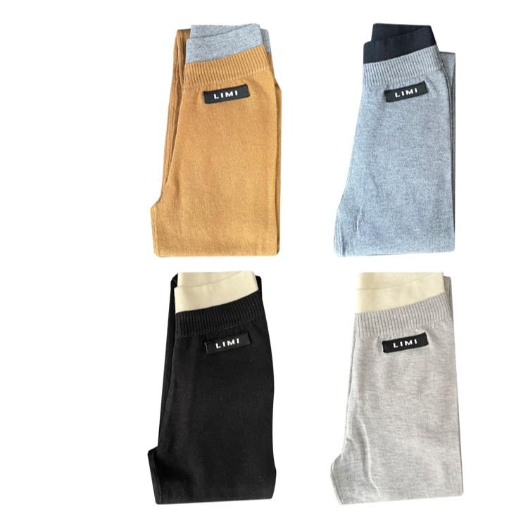 LIMISEVEN · Color-Block Low-Rise Knit Leggings