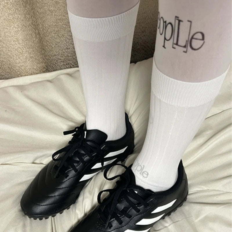 LIMISEVEN · Everyday Solid-Color Ribbed Mid-Calf Socks