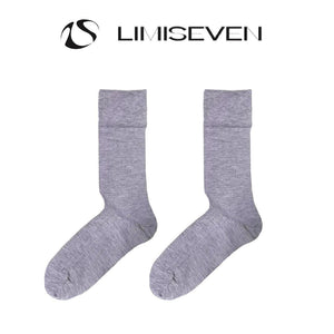 LIMISEVEN · Everyday Solid-Color Ribbed Mid-Calf Socks