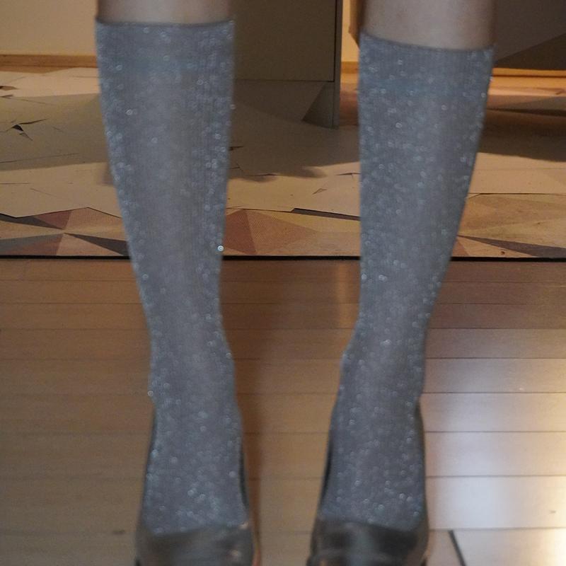LIMISEVEN · Girls' Generation Vintage Shimmer Knee-High Socks