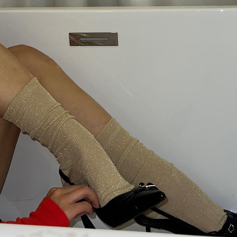 LIMISEVEN · Girls' Generation Vintage Shimmer Knee-High Socks