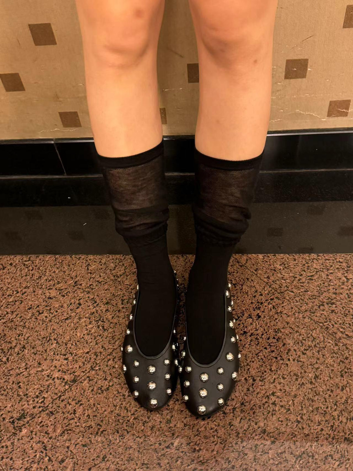 LIMISEVEN · Double-Cuff Knee-High Slouch Socks